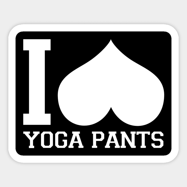 I love Yoga Pants Sticker by AviToys